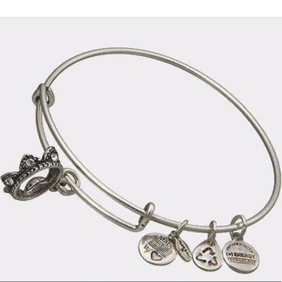 Alex and Ani Queen's Crown Bangle Bracelet - Picture 2 of 6